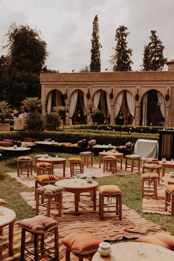 Wedding reception in Morocco