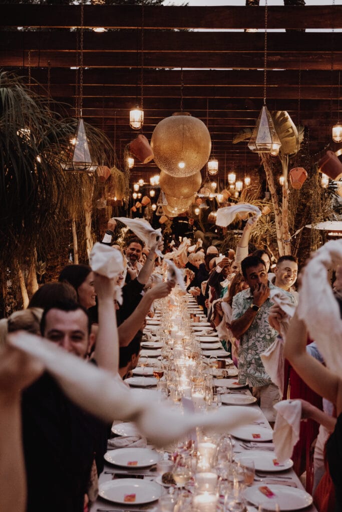 wedding reception in Atzaro